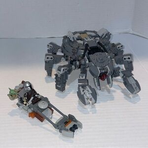 LEGO Spider Tank and mando and grogu